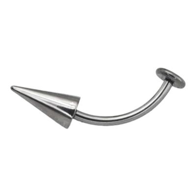 Shinma F-136钛合金平底虎牙钉穿孔铆钉尖钉土酷朋克可爱上唇钉