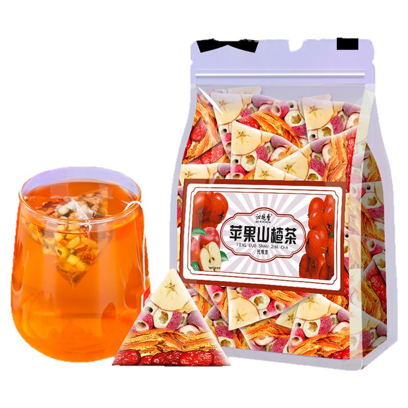 苹果山楂刮刮茶减去花茶肥脂