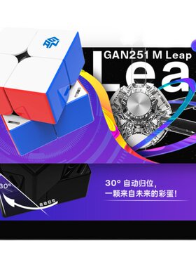 【派魔方】GAN251M Pro Leap 二阶磁力魔方专业比赛专用顺滑套装