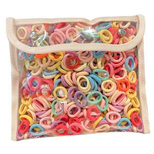 儿童皮筋宝宝头饰拇指发圈弹性好不伤发头绳女扎马尾发绳皮套发饰