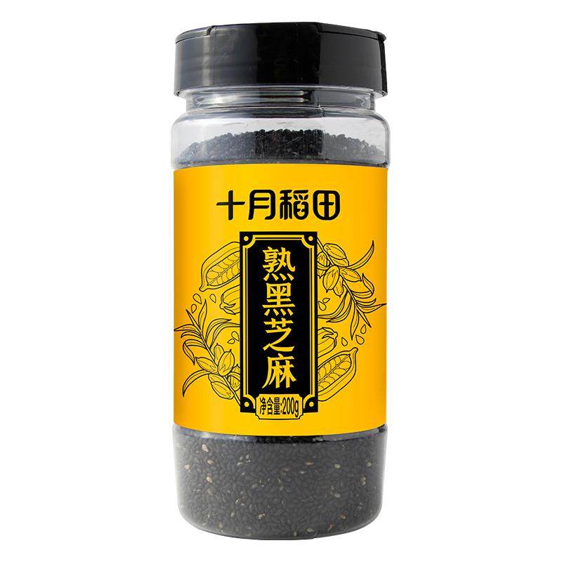 十月稻田熟黑芝麻200g