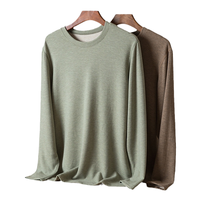 自发热加绒加厚羊毛蚕丝保暖内衣