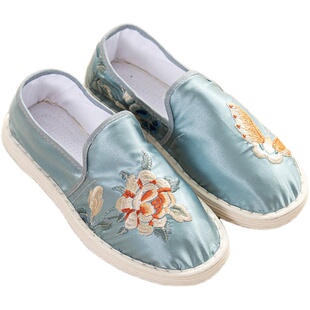 手针巧春秋款千层底布鞋女 透气养脚孕妇单鞋 老北京纯手工布鞋女