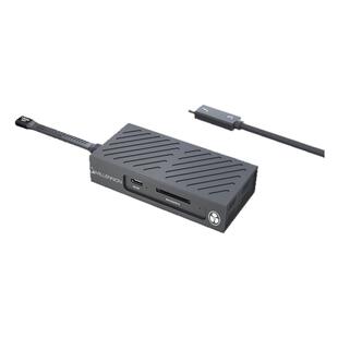 迈和伦8146A/B/SD雷电40G风冷固态硬盘盒+CFA/CFB/SD读卡器USB4