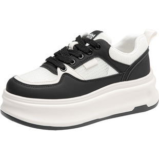 大东厚底小白鞋女款2026新款春季小个子增高鞋子轻便透气休闲板鞋