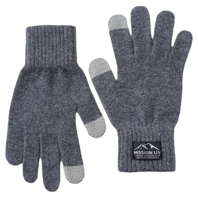 MISSIONUV男士羊毛保暖针织手套