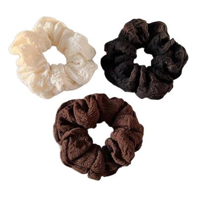 复古法式大肠发圈女扎马尾丸子头