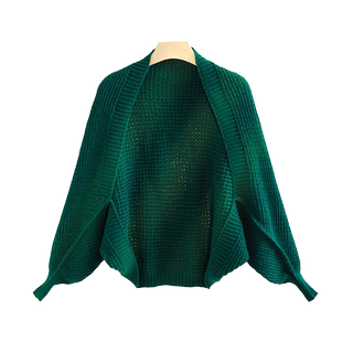 针织披肩外搭高端2025新款护肩围巾妈妈可穿式长袖开衫旗袍毛衣秋