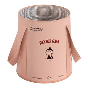 可折叠泡脚袋加高过小腿泡脚桶家用洗脚盆便携式足浴神器过膝深桶