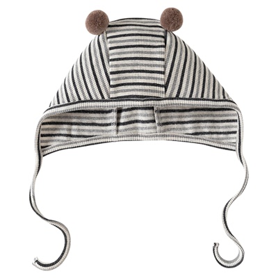 宝宝防风帽子新生婴儿磨毛保暖