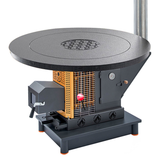 新型柴火气化炉家用柴煤两用取暖炉不锈钢农村烤火炉室内柴火炉子