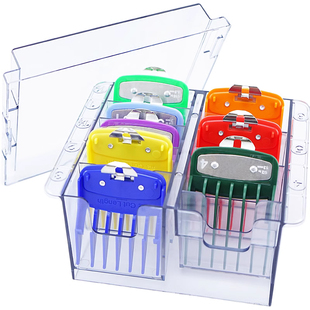 理发器限位梳收纳盒电推剪刀头卡尺收纳盒通用电推子美发梳卡尺盒