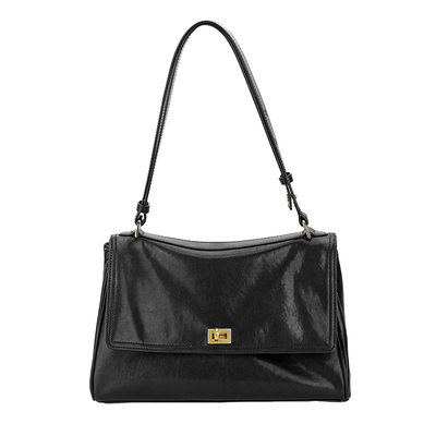 Lapagayo设计感牛皮单肩斜挎包