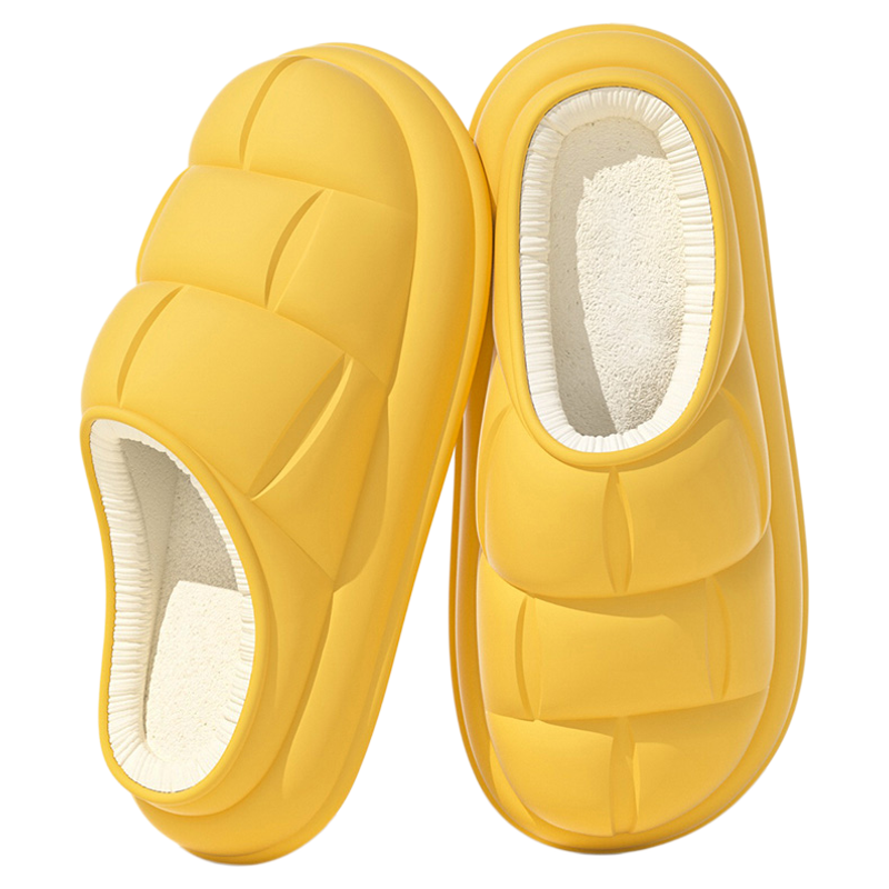 防水花瓣棉拖鞋秋冬季女2025新款室内居家保暖防滑加绒月子棉鞋女