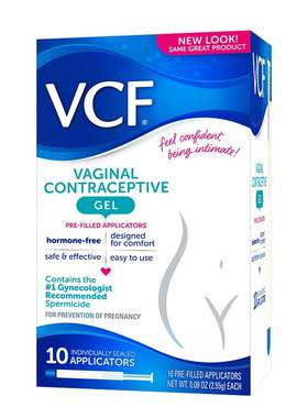 美国VCF女用液体安全套女性专用避孕凝胶栓膜贴避孕套性情趣用品