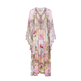 【100%桑蚕丝】HiSaily海莎莉2025度假新款 蝙蝠袖V领镶钻连衣裙