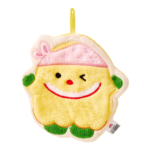 萌宠小怪兽擦手巾挂式加厚吸水速干洗手帕可爱卫生间浴室擦手神器