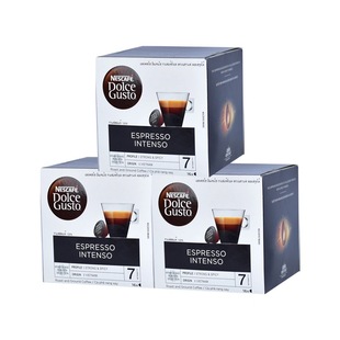 雀巢胶囊咖啡dolce gusto 意式浓缩浓烈Espresso Intenso 3盒套装