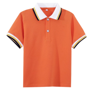 男童短袖polo衫小学生毕业班校服夏季中大儿童白色翻领T恤幼儿园