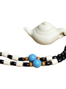 象牙果菩提果素面把把壶茶壶手把件茶宠载摆件把把壶浮猛犸牙文玩