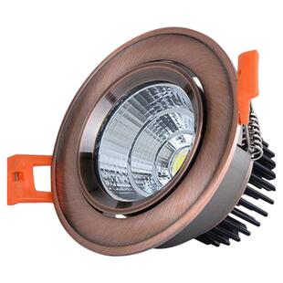 天花嵌入式客厅家用射灯防眩光金色欧式中性面暖色古铜色电镀吊顶