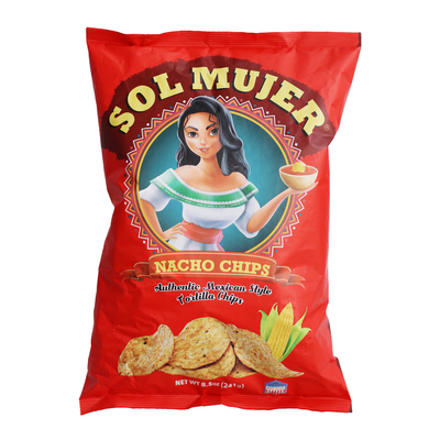 solmujer墨西哥玉米片原味241g*1袋 美国进口零食膨化轻食代餐