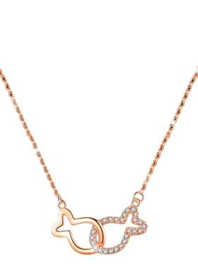 gracegirl鱼你相伴银项链女