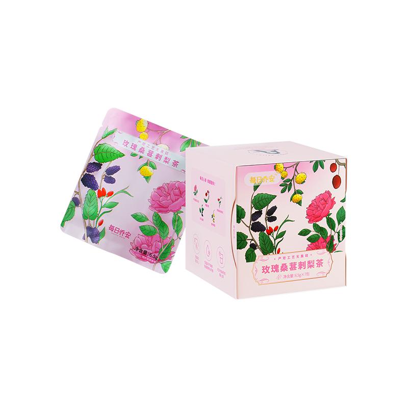 玫瑰桑甚刺梨茶組合花茶代用辦公室下午茶冷泡茶無熏硫重瓣紅玫瑰