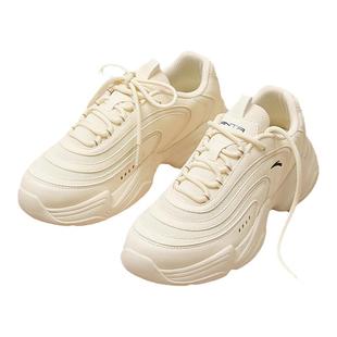 安踏女鞋老爹鞋透气运动鞋女2026夏季初中学生厚底增高缓震休闲鞋