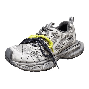 YRC拼接厚底老爹鞋女2025冬季新款加绒双鞋带ins潮流炸街运动鞋