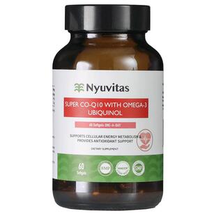 Nyuvitas辅酶q10女备孕卵巢卵子质量调理还原型软胶囊内源性泛醇