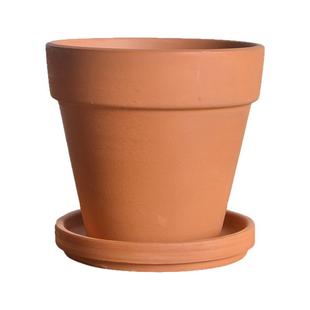 清仓多肉花盆红陶盆简约陶瓷花盆大号带托盘兰花盆透气绿萝盆特价