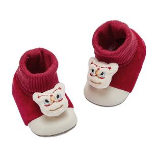 包邮戴维贝拉虎头鞋婴儿1周岁男宝2024秋冬新款加绒步前鞋新年女