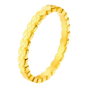 黄金戒指 女3D硬金满天星戒指 足金999车花麻花超闪简约时尚指环