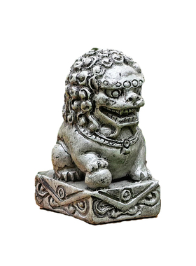 国风迷你小石狮子门口貔貅摆件