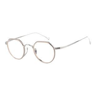 KameManNen万年龟眼镜日本手工钛近视眼镜架复古镜框男女KMN-1231