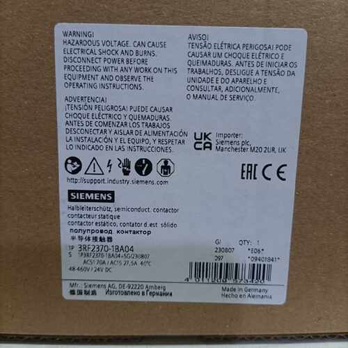 议价3RF2370-1BA04西门子半导体接触器全新原装正品现货