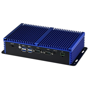 工控主机i3i5i7迷你微型电脑无风扇N100双网多串低功耗minipc视觉嵌入式N5095小型服务器Ubuntu工业级linux