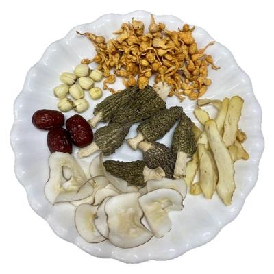 羊肚菌孢子头虫草花莲子玉竹汤滋补养生食材煲汤食材料炖汤料干货