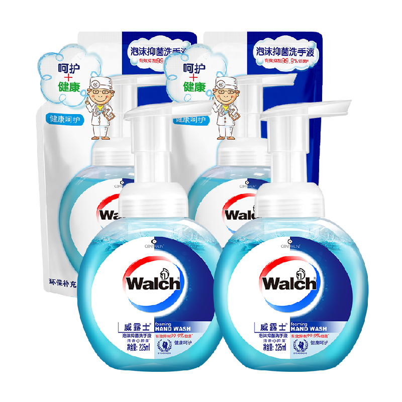 【下拉享优惠】威露士泡沫抑菌洗手液家用儿童清洁消毒易冲洗