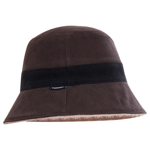 帽子女秋冬季双面可戴渔夫帽韩版宽檐显脸小保暖护耳盆帽时尚百搭