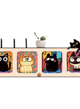 创意猫咪wifi路由器收纳盒子遮丑