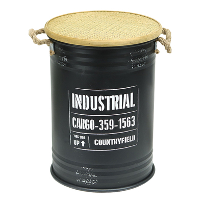 仿古做旧油漆桶凳复古鞋凳储物凳