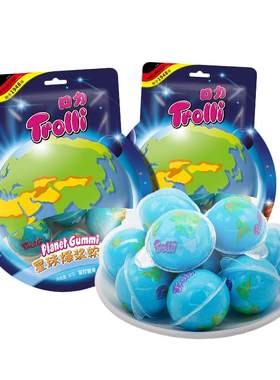 口力爆浆万圣节眼珠地球糖Trolli