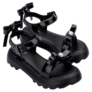 Melissa/梅丽莎春季新款GIRLBOW厚底凉鞋锯齿厚底轻盈显高35972