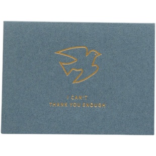 森屿叶简约商务感谢祝福卡送女友礼物留言卡学生毕业卡片贺卡信封