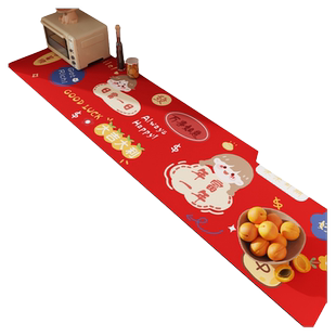 喜庆鞋柜台面垫子玄关餐边柜垫免洗桌布防水桌垫茶几电视柜保护垫