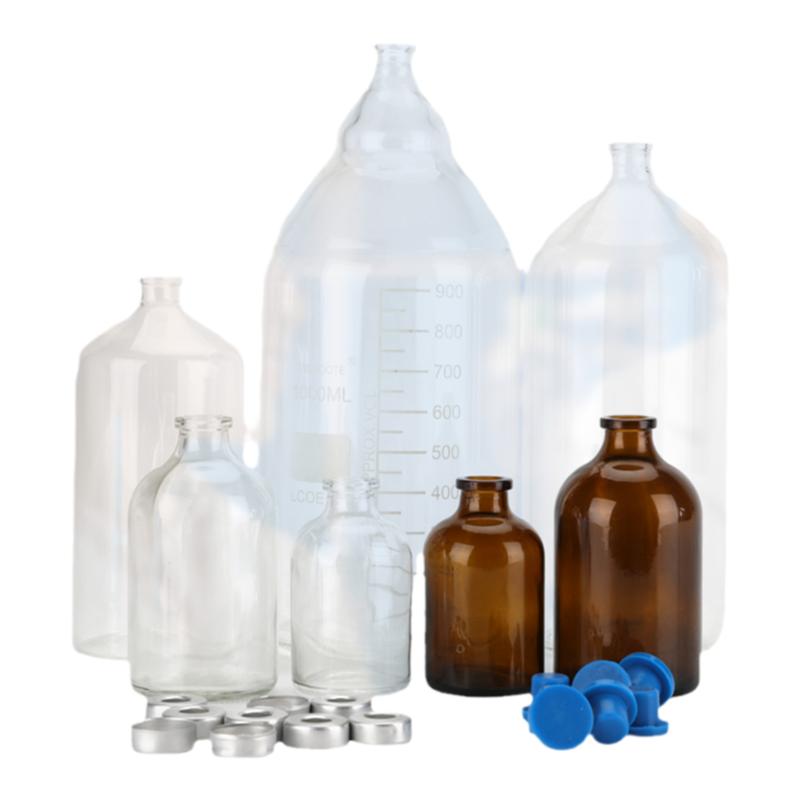钳口瓶厌氧瓶顶空瓶血清发酵反应玻璃瓶密封反应瓶培养罐透明棕色