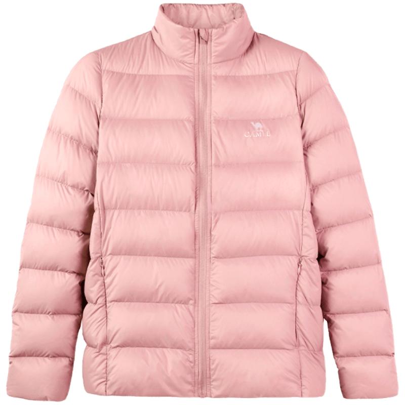 女短款羽絨服駱駝保暖立領(lǐng)男