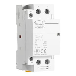 HCH8家用小型直流接触器2P4P微型静音20A25A40A63A常开常闭导轨式